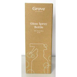 Grove Collaborative 16oz Glass Spray Bottle With Gray Silicone Sleeve New